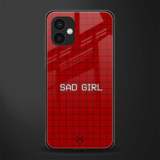 sad girl back phone cover | glass case for samsung galaxy a04