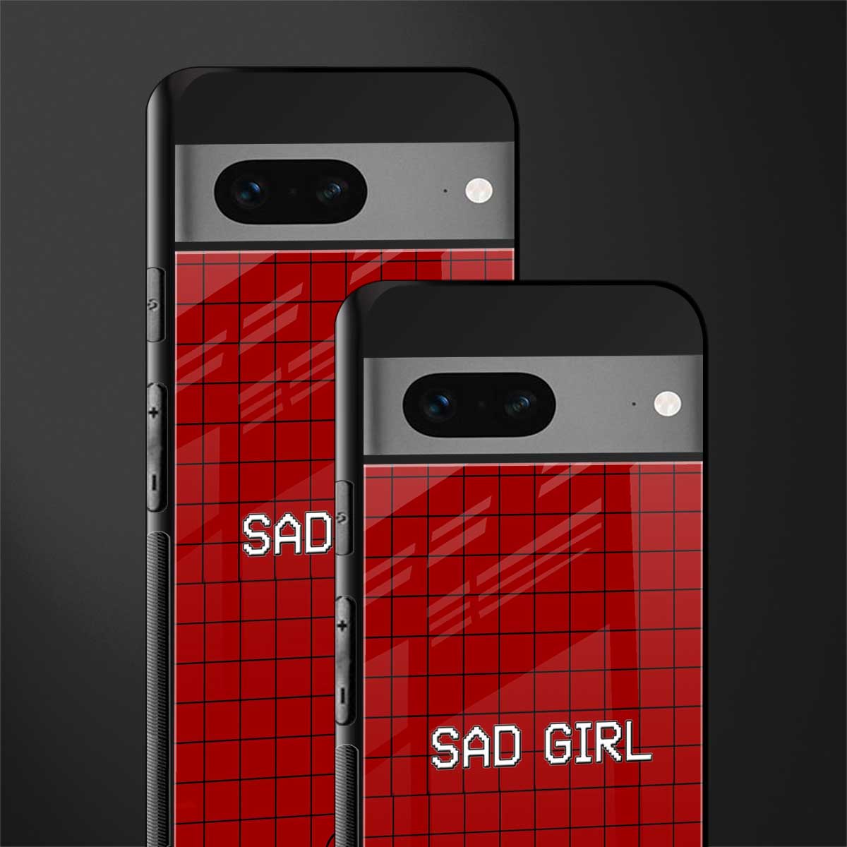 sad girl back phone cover | glass case for google pixel 7