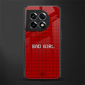 sad girl back phone cover | glass case for oneplus 11