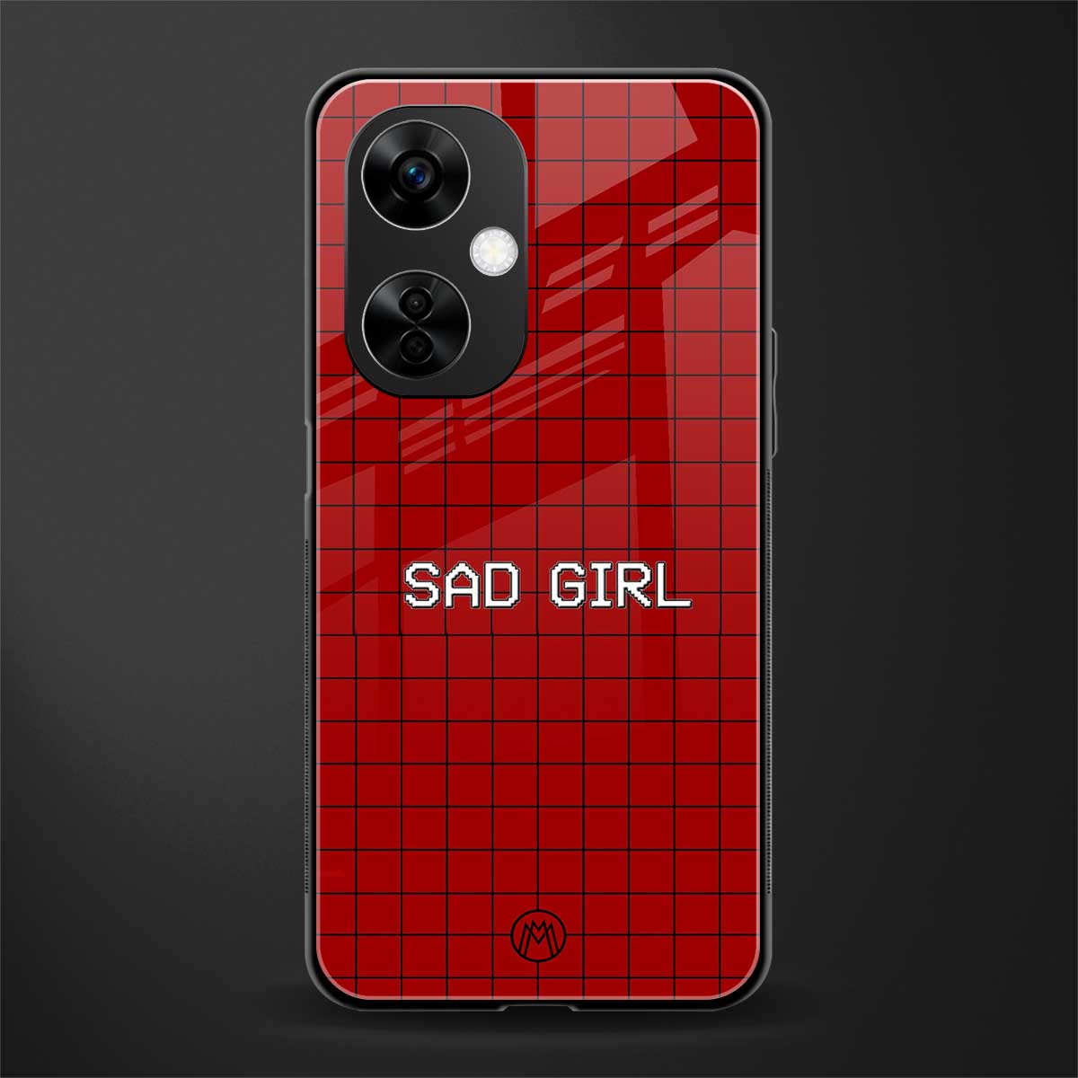 sad girl back phone cover | glass case for oneplus nord ce 3 lite