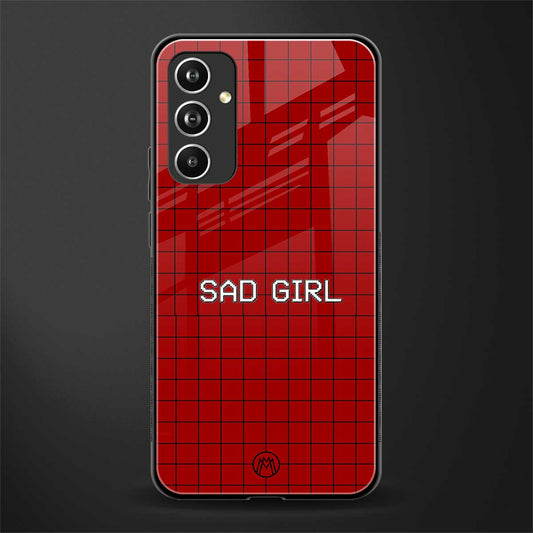 sad girl back phone cover | glass case for samsung galaxy a54 5g