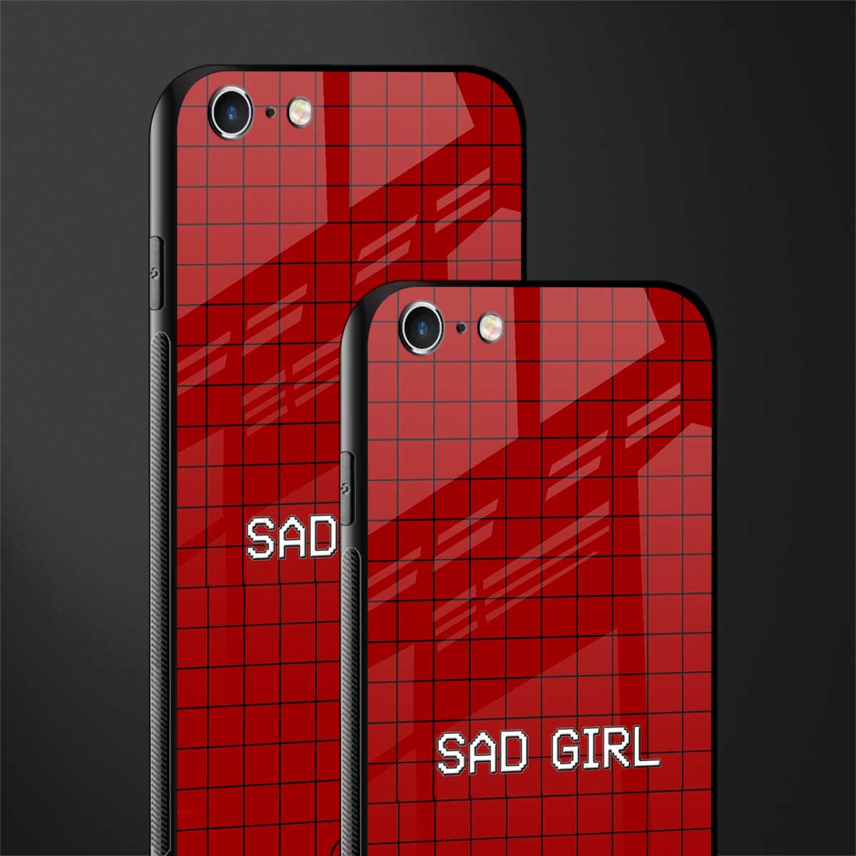 sad girl glass case for iphone 6 plus image-2