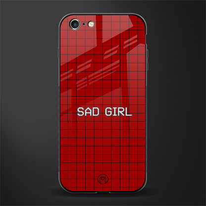 sad girl glass case for iphone 6s image
