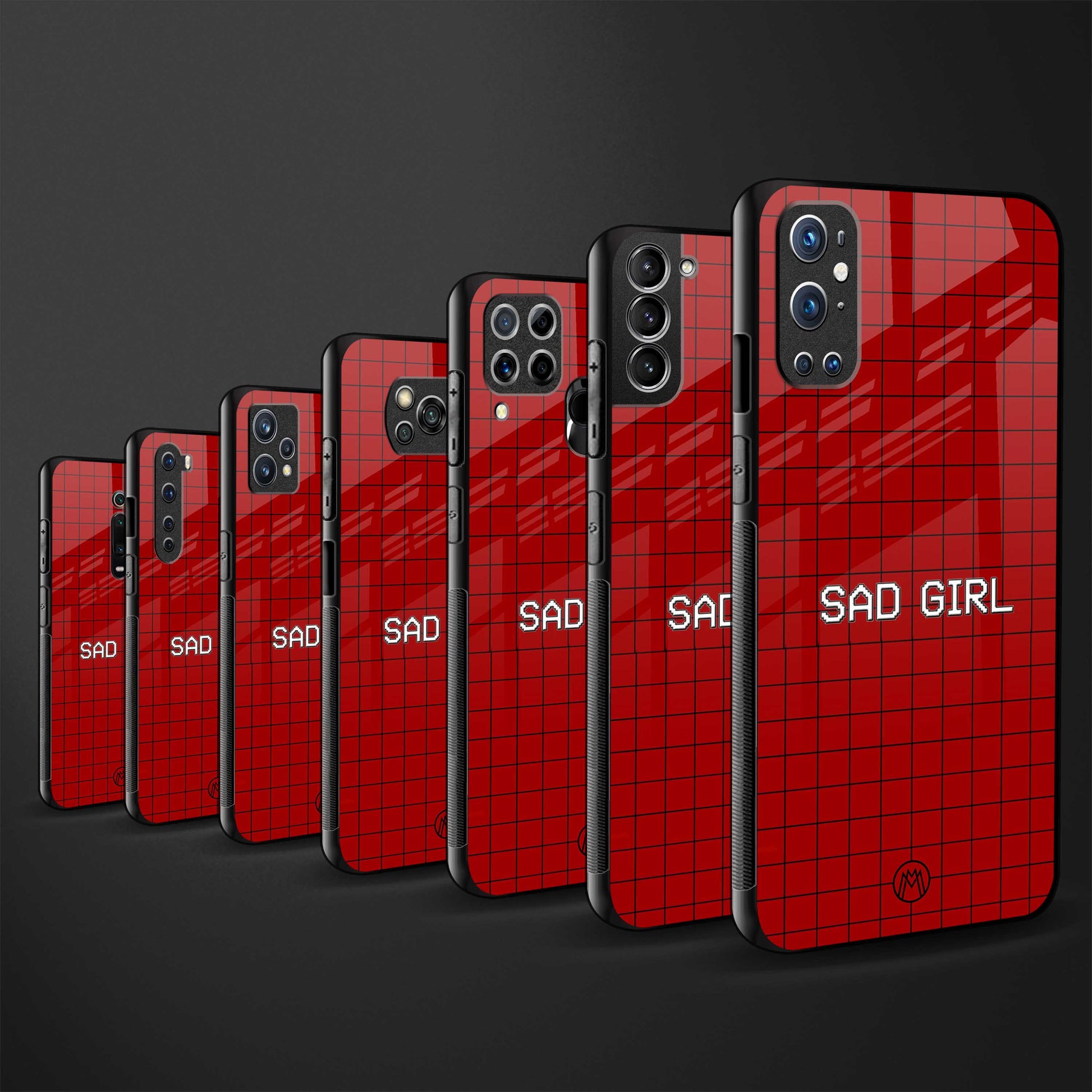 sad girl glass case for iphone 13 mini image-3