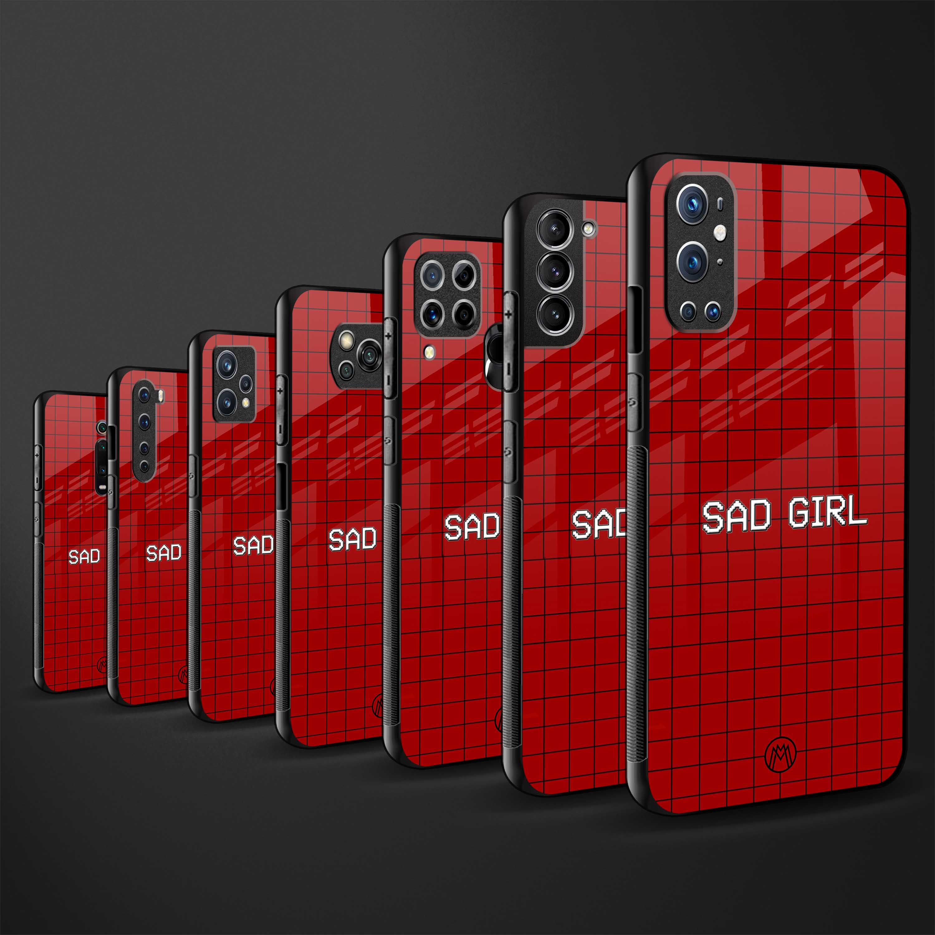 sad girl back phone cover | glass case for redmi note 11 pro plus 4g/5g
