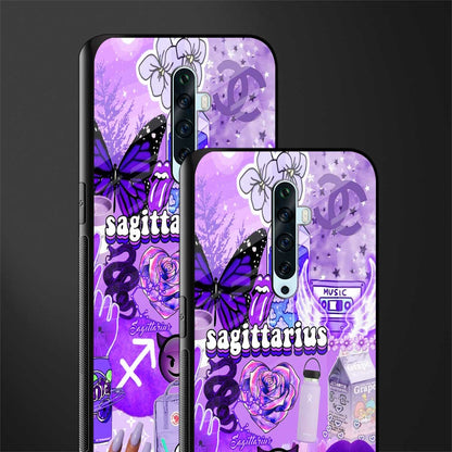 sagittarius aesthetic collage glass case for oppo reno 2z image-2