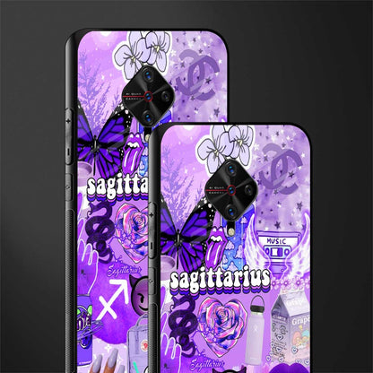 sagittarius aesthetic collage glass case for vivo s1 pro image-2