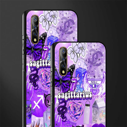 sagittarius aesthetic collage glass case for vivo z1x image-2