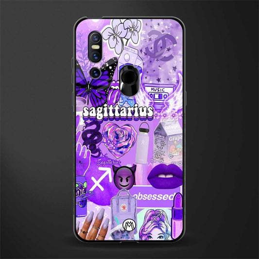 sagittarius aesthetic collage glass case for vivo v15 image