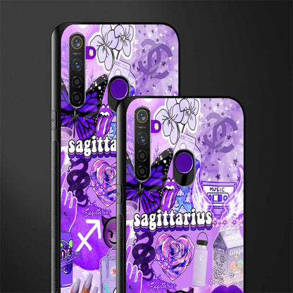 sagittarius aesthetic collage glass case for realme 5s image-2