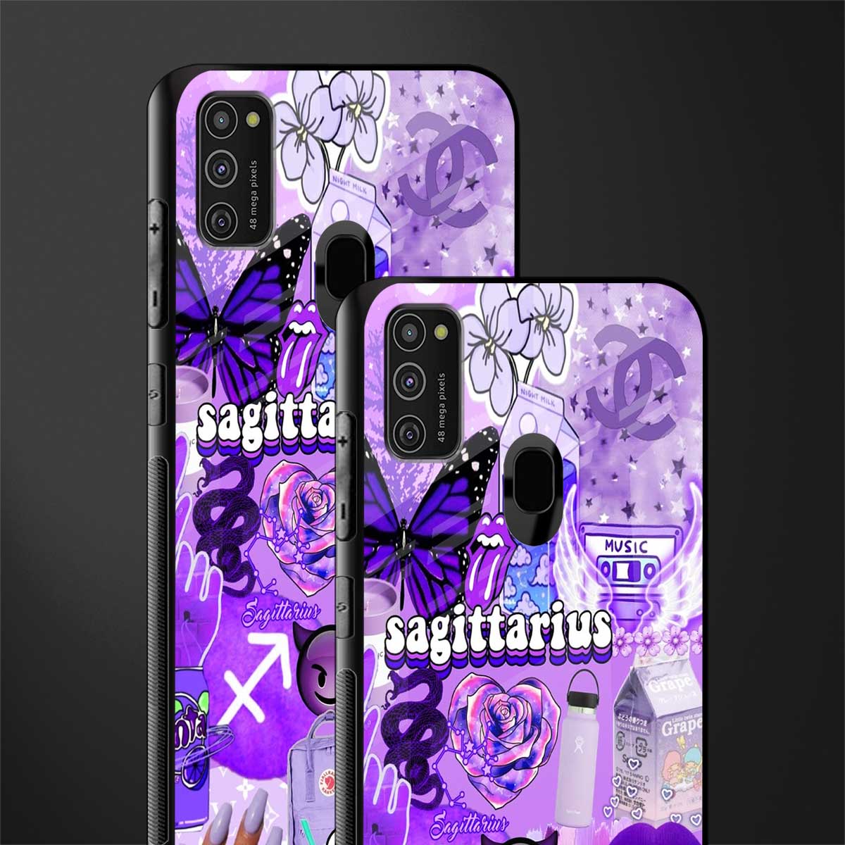 sagittarius aesthetic collage glass case for samsung galaxy m30s image-2