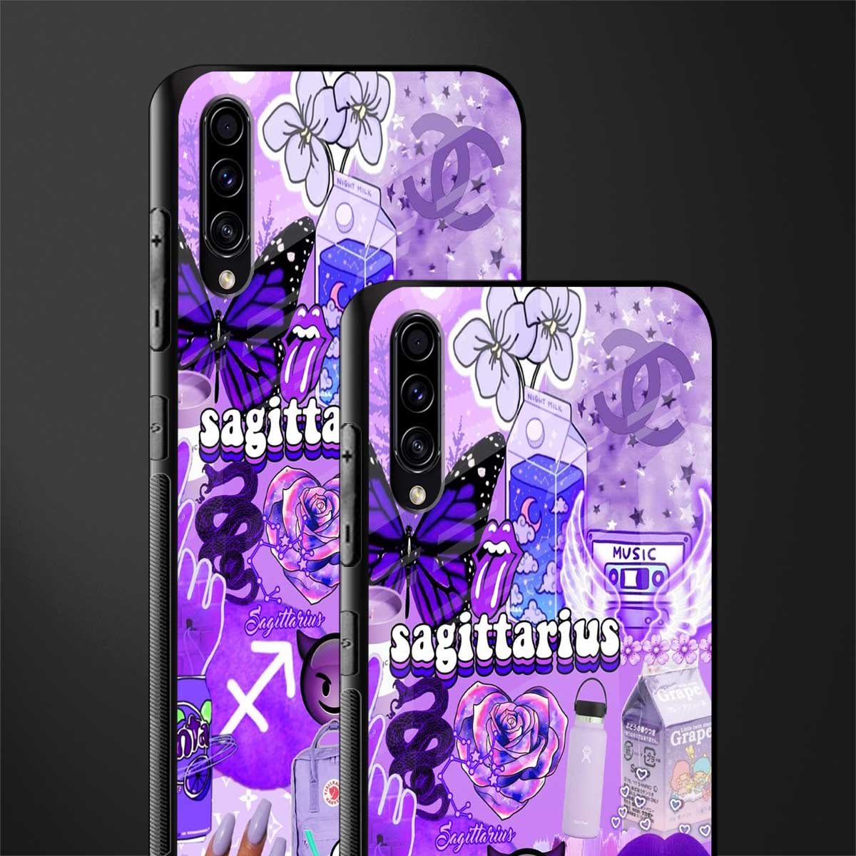 sagittarius aesthetic collage glass case for samsung galaxy a30s image-2