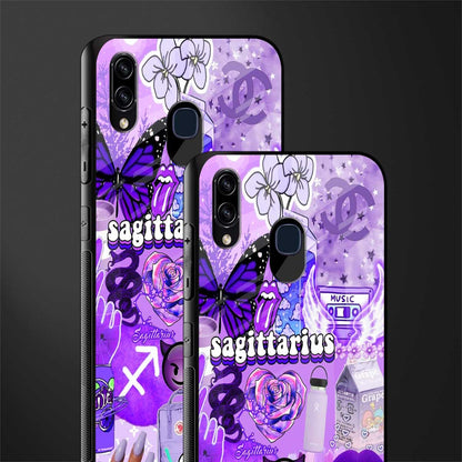 sagittarius aesthetic collage glass case for samsung galaxy a20 image-2