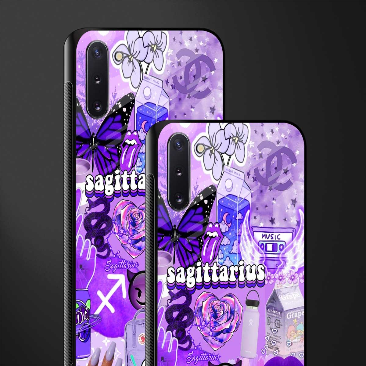 sagittarius aesthetic collage glass case for samsung galaxy note 10 image-2