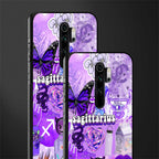 sagittarius aesthetic collage glass case for redmi note 8 pro image-2
