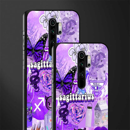 sagittarius aesthetic collage glass case for redmi note 8 pro image-2