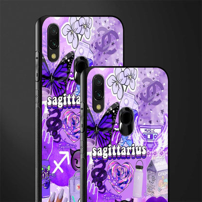 sagittarius aesthetic collage glass case for redmi 7redmi y3 image-2