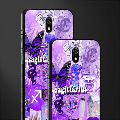 sagittarius aesthetic collage glass case for redmi 8a image-2