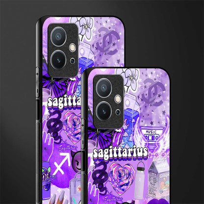 sagittarius aesthetic collage glass case for vivo y75 5g image-2