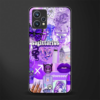 sagittarius aesthetic collage glass case for realme 9 4g image