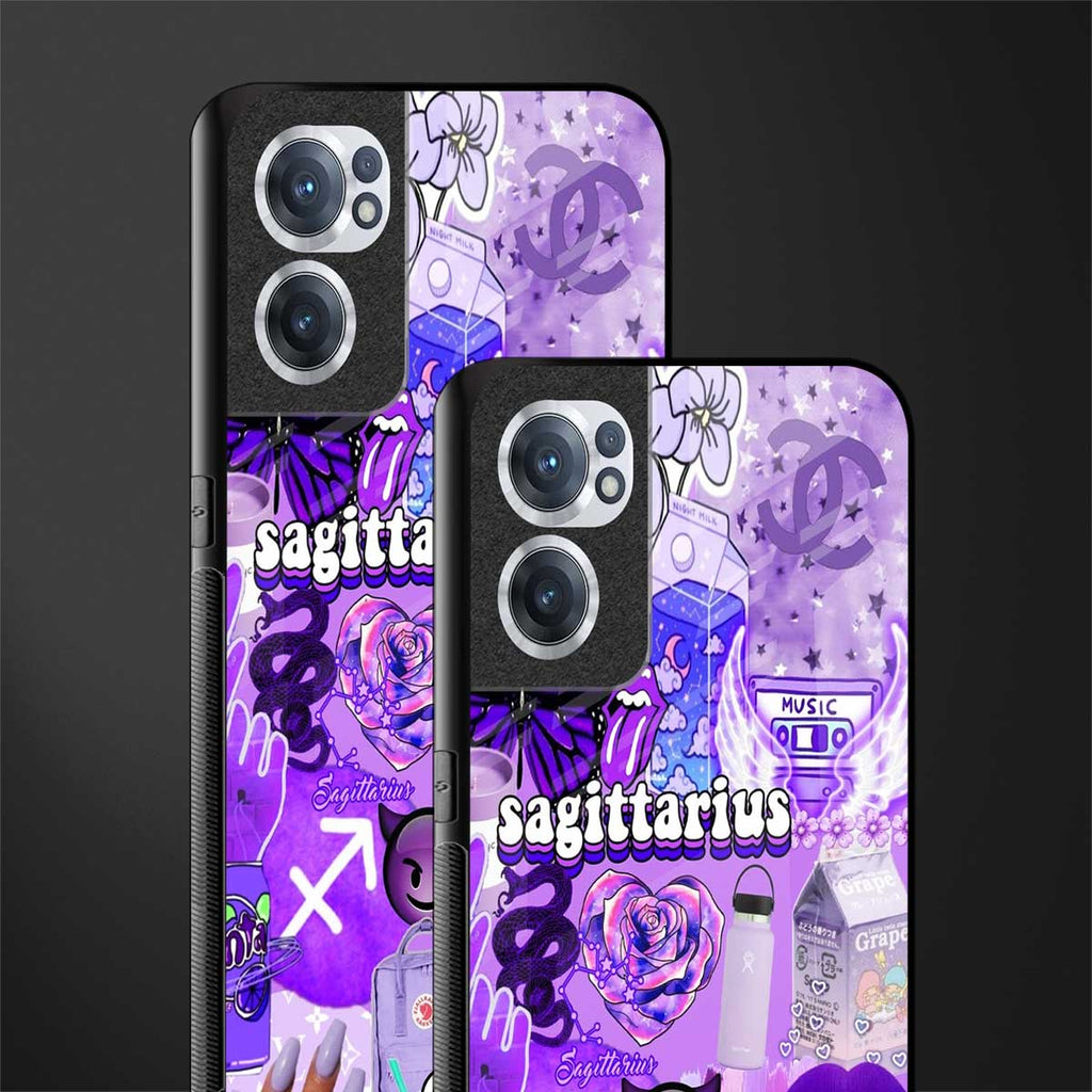 sagittarius aesthetic collage glass case for oneplus nord ce 2 5g image-2