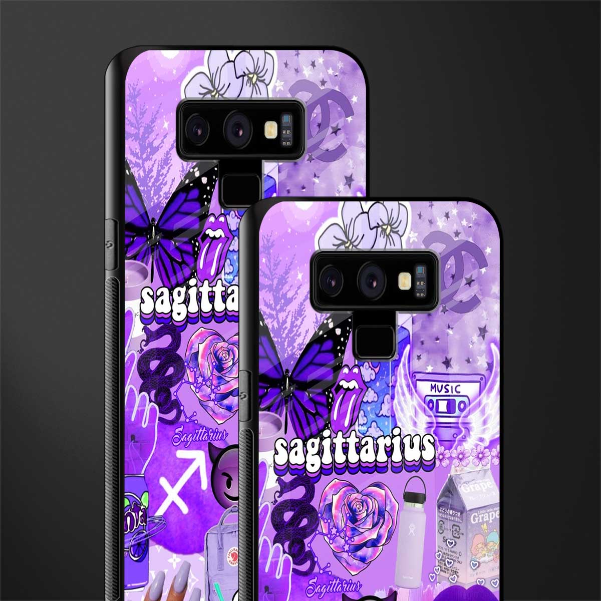 sagittarius aesthetic collage glass case for samsung galaxy note 9 image-2