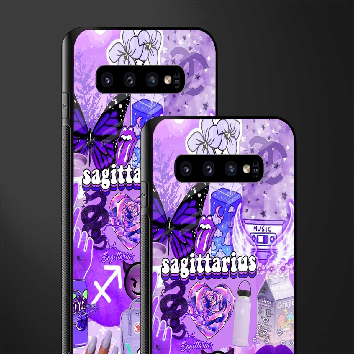 sagittarius aesthetic collage glass case for samsung galaxy s10 plus image-2