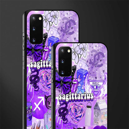 sagittarius aesthetic collage glass case for samsung galaxy s20 image-2