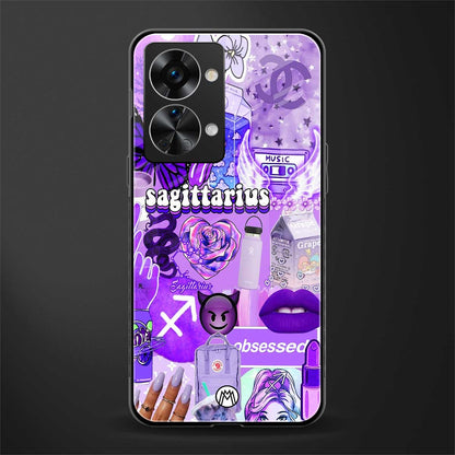 sagittarius aesthetic collage glass case for phone case | glass case for oneplus nord 2t 5g