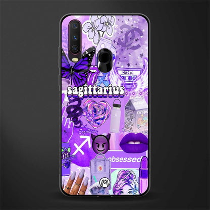 sagittarius aesthetic collage glass case for vivo y17 image