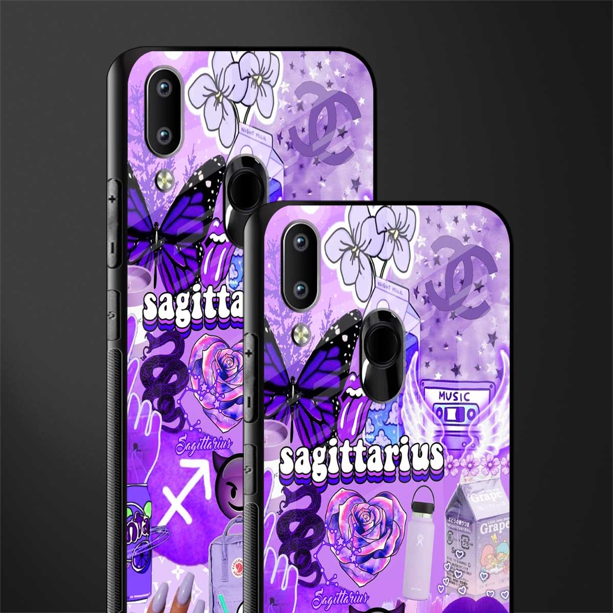 sagittarius aesthetic collage glass case for vivo y95 image-2