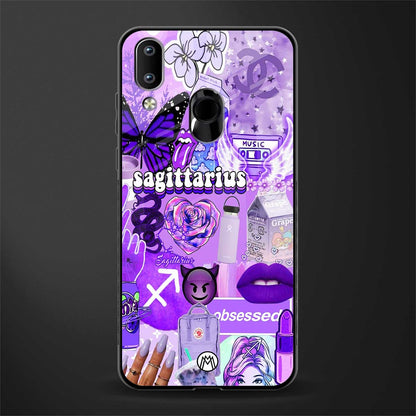 sagittarius aesthetic collage glass case for vivo y93 image