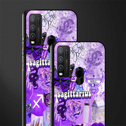 sagittarius aesthetic collage glass case for vivo y50 image-2