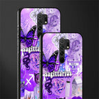 sagittarius aesthetic collage glass case for redmi 9 prime image-2