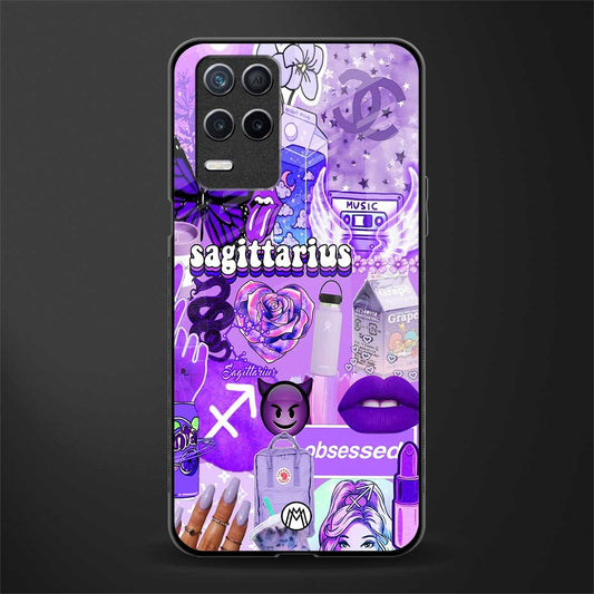 sagittarius aesthetic collage glass case for realme narzo 30 5g image