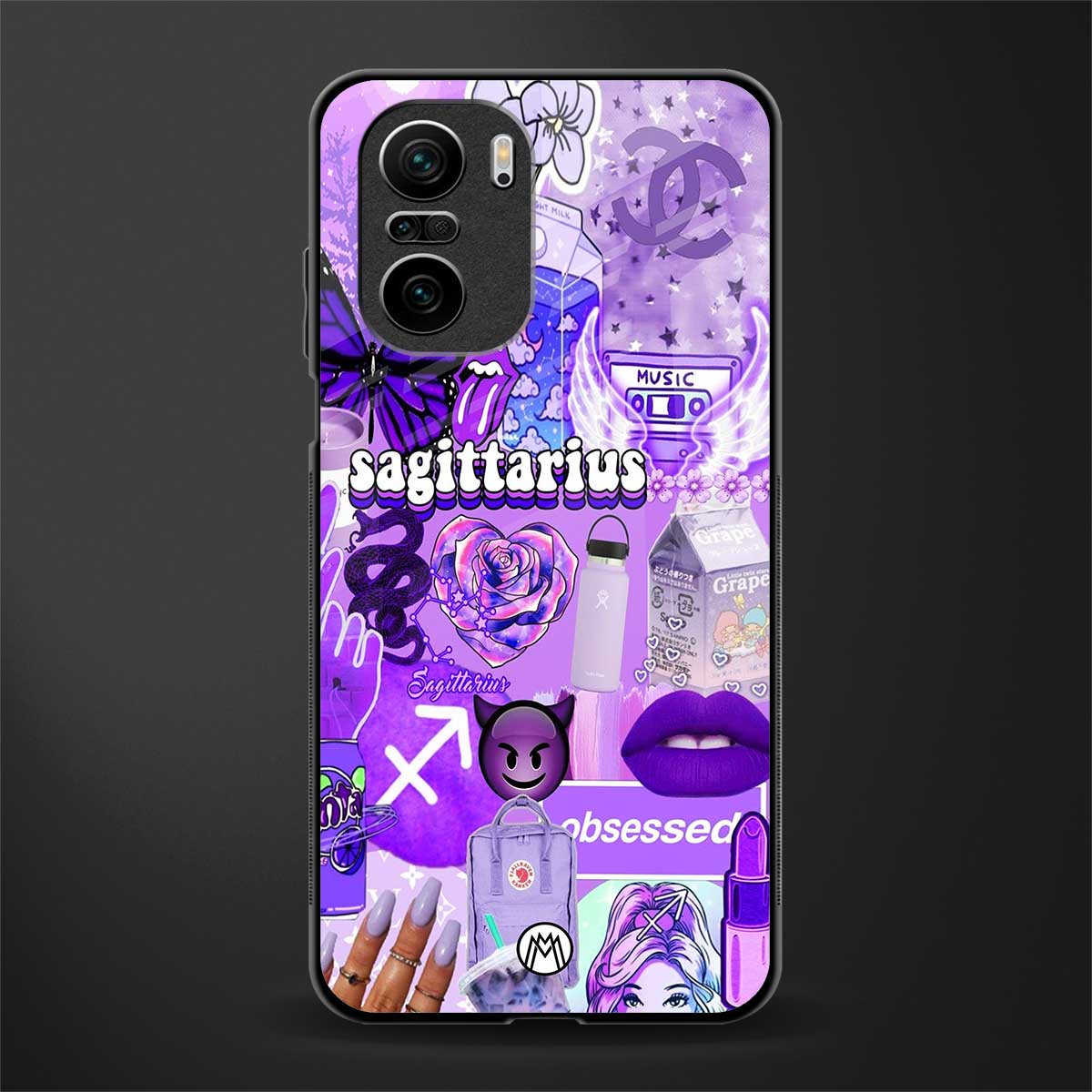 sagittarius aesthetic collage glass case for mi 11x 5g image