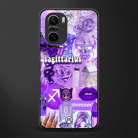 sagittarius aesthetic collage glass case for mi 11x 5g image