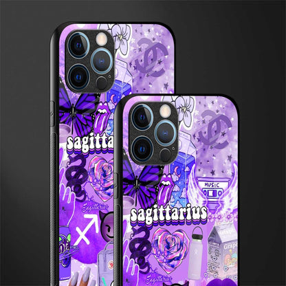 sagittarius aesthetic collage glass case for iphone 12 pro max image-2