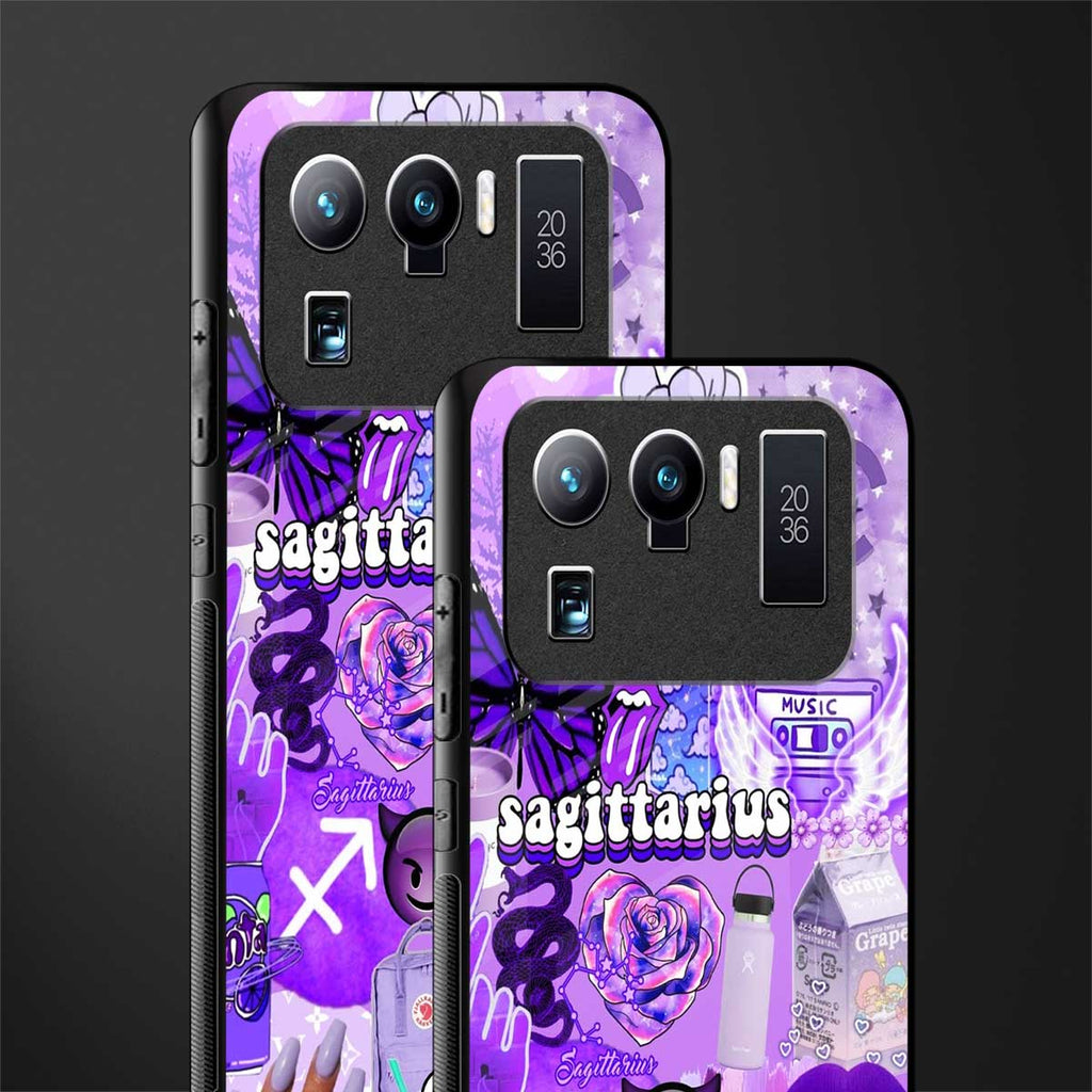 sagittarius aesthetic collage glass case for mi 11 ultra 5g image-2
