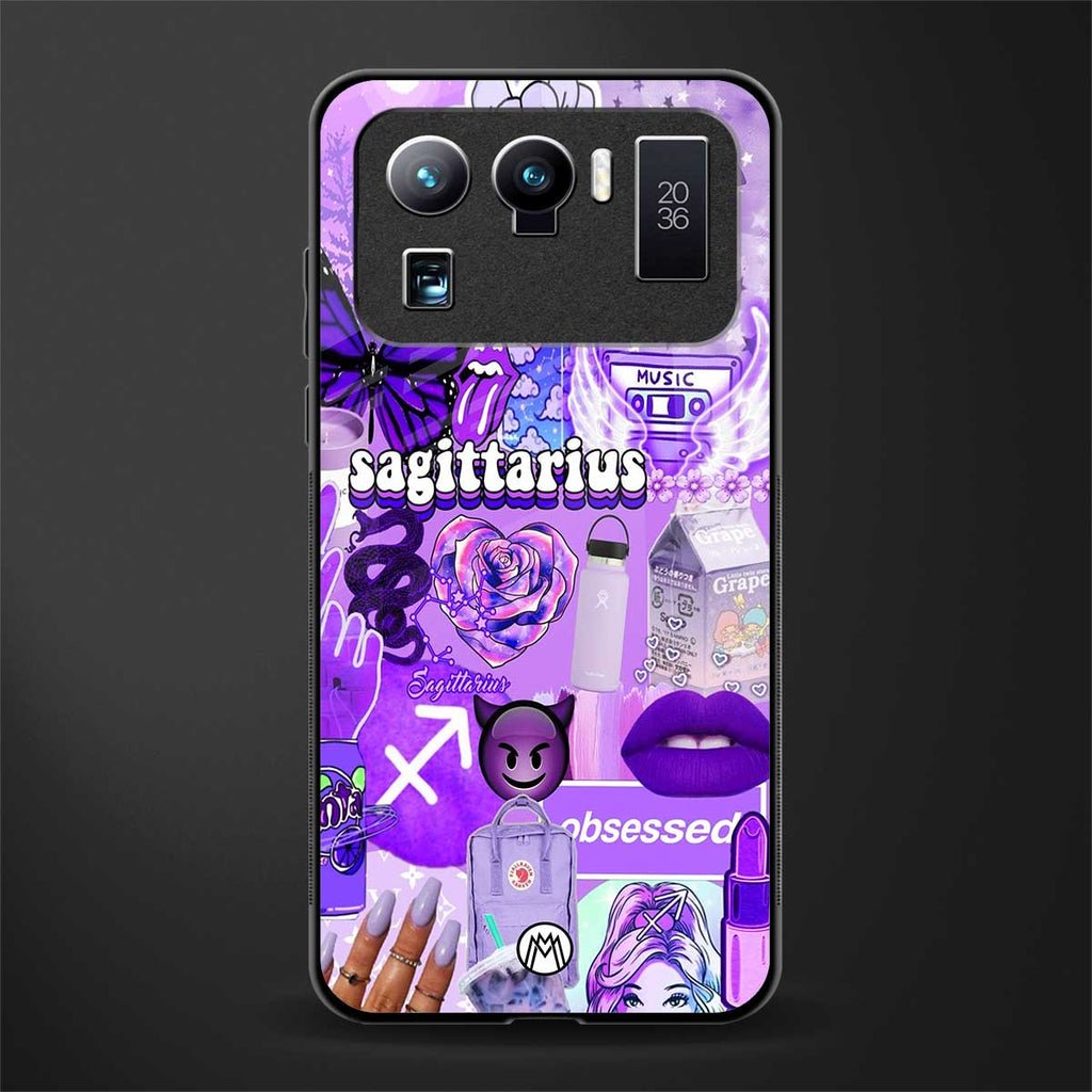 sagittarius aesthetic collage glass case for mi 11 ultra 5g image