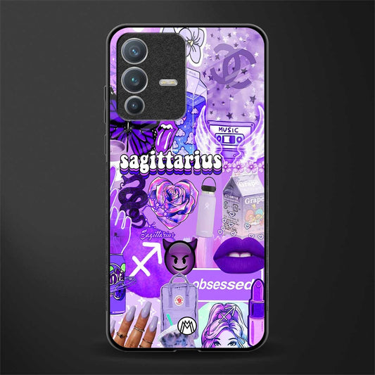 sagittarius aesthetic collage glass case for vivo v23 pro 5g image