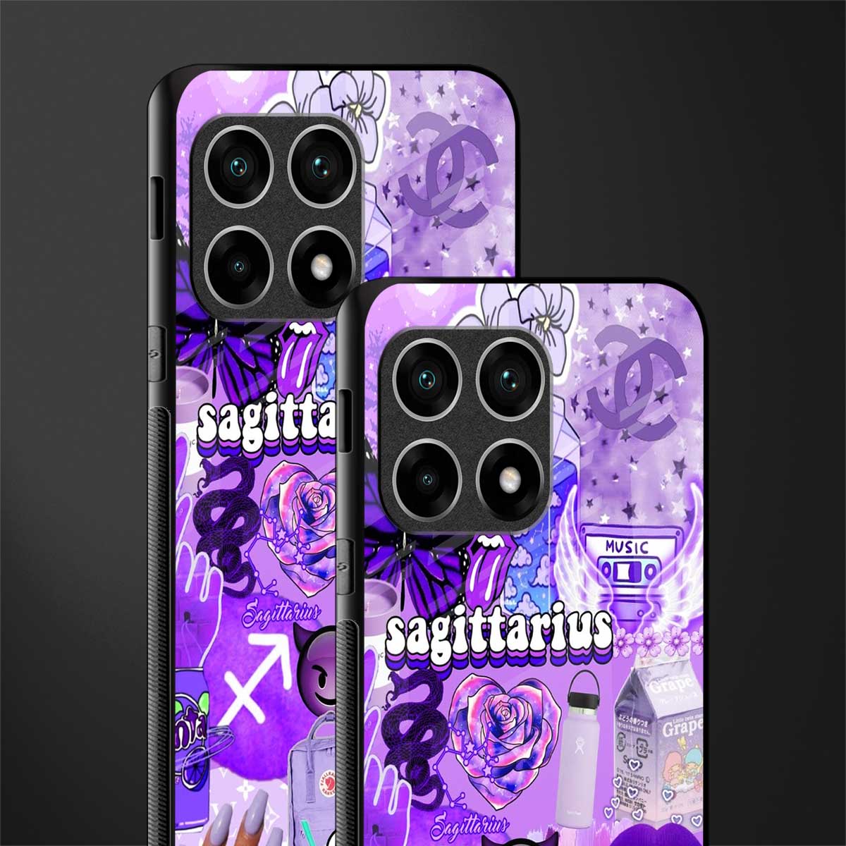 sagittarius aesthetic collage glass case for oneplus 10 pro 5g image-2