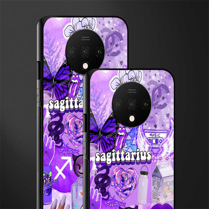 sagittarius aesthetic collage glass case for oneplus 7t image-2