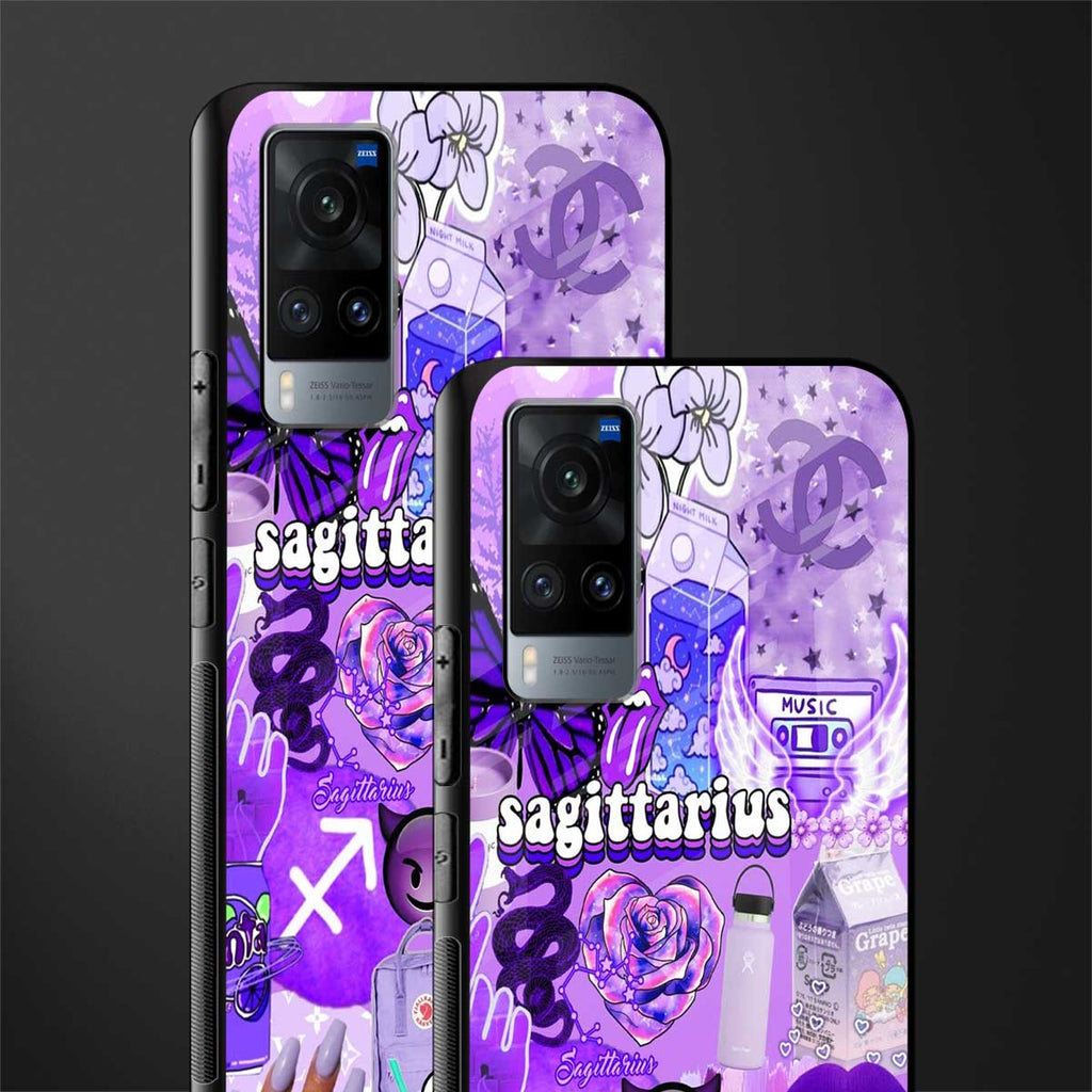 sagittarius aesthetic collage glass case for vivo x60 image-2