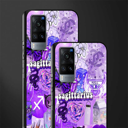 sagittarius aesthetic collage glass case for vivo x60 image-2