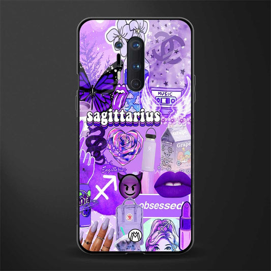 sagittarius aesthetic collage glass case for oneplus 8 pro image