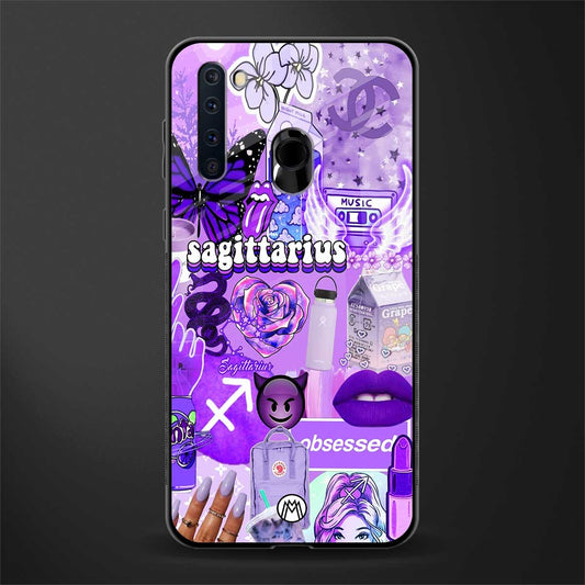 sagittarius aesthetic collage glass case for samsung a21 image