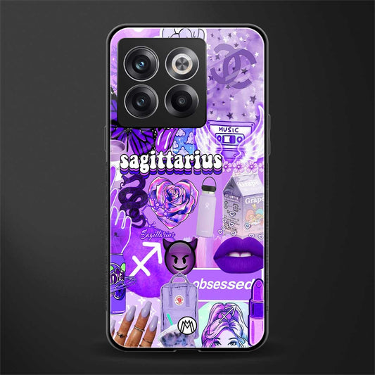 sagittarius aesthetic collage back phone cover | glass case for oneplus 10t