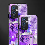 sagittarius aesthetic collage back phone cover | glass case for oneplus 9