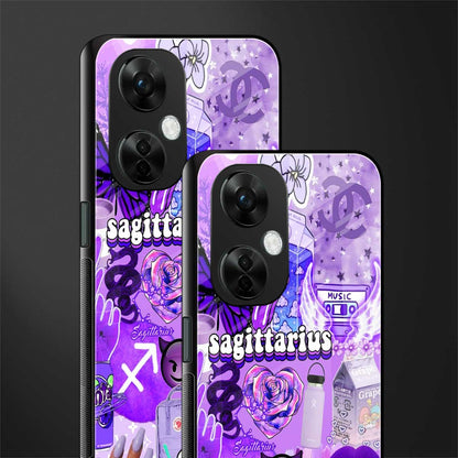 sagittarius aesthetic collage back phone cover | glass case for oneplus nord ce 3 lite